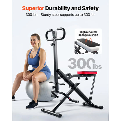 Foldable Deep Squat Machine – Home Glute and Leg Trainer with Resistance Bands