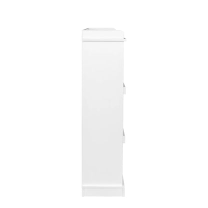 10-Shelf Bookcase, White – view 5