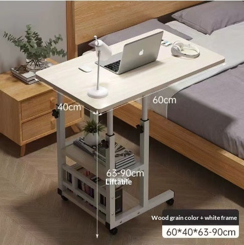Mobile dorm desk and bedside table