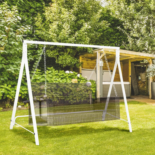 Outdoor Porch Swing Stand, A-Frame Steel Stand