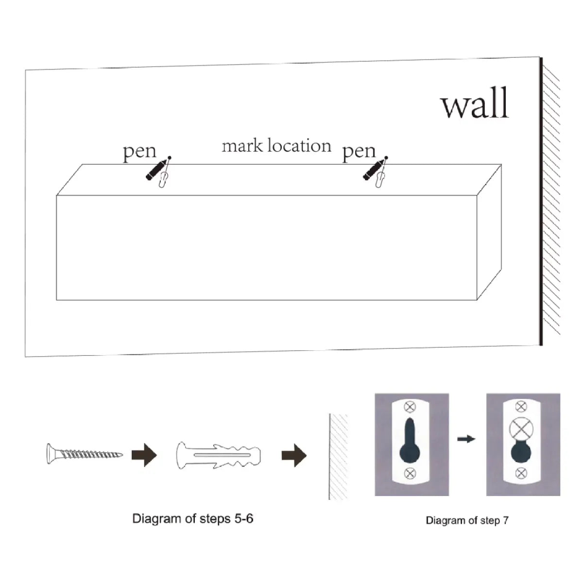 Wall Mounted Floating Wood Shelves with Invisible Brackets, Maple