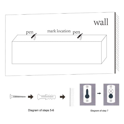 Wall Mounted Floating Wood Shelves with Invisible Brackets, Maple