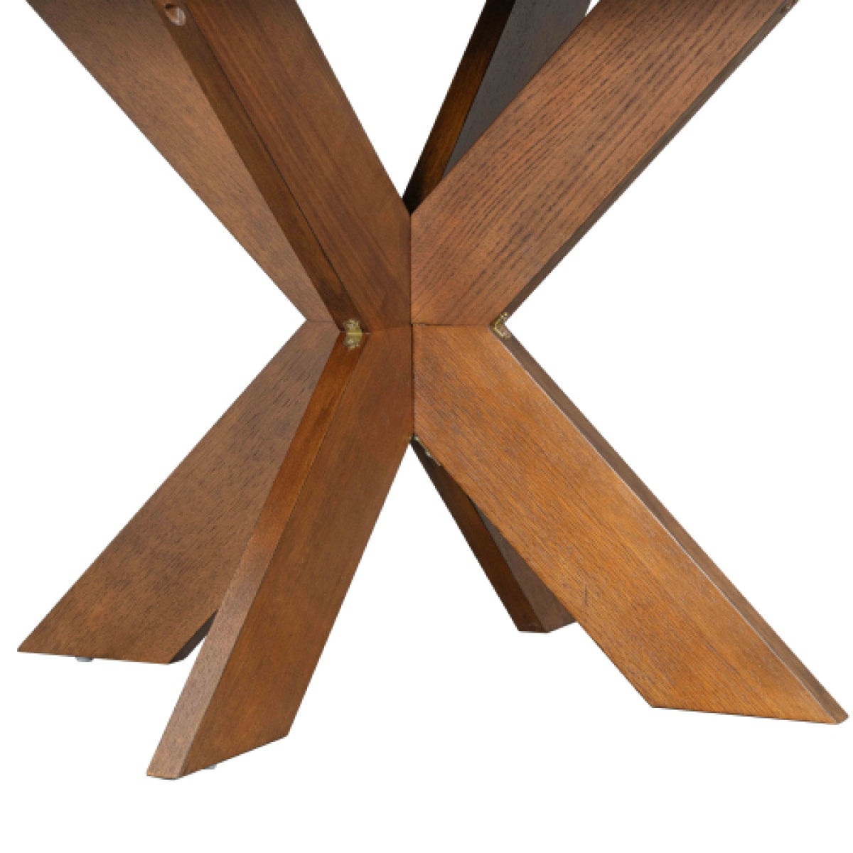 46" Round Dining Table – MDF Farmhouse Style, Seats 5 Kitchen Table – view 4