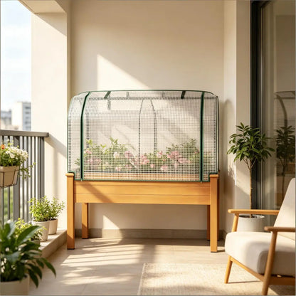 Raised Garden Bed Planter Box, Sand