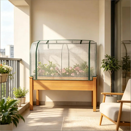 Raised Garden Bed Planter Box, Sand
