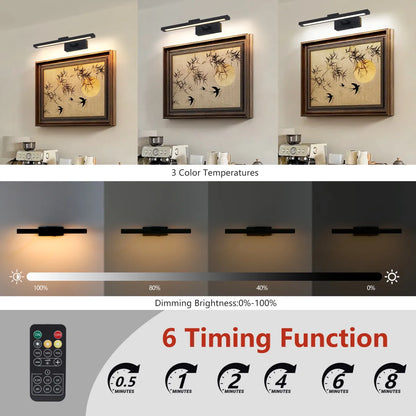 Rechargeable Picture Light – Battery-Powered LED Art Light with Remote