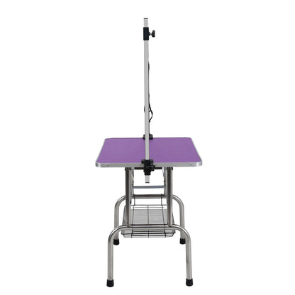 Folding Dog Pet Grooming Table, Purple