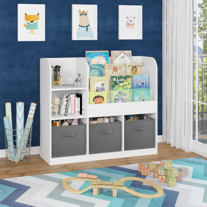 Kids Bookcase, White & Gray – view 3