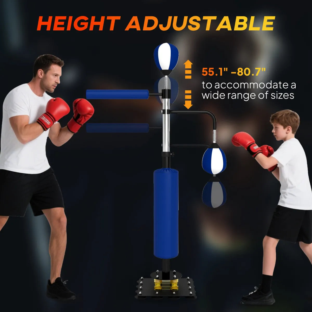 Reflex Speed Bag Stand – Adjustable Boxing Training Rig