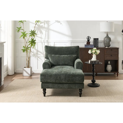 Modern Upholstered Chaise Lounge Chair – view 4