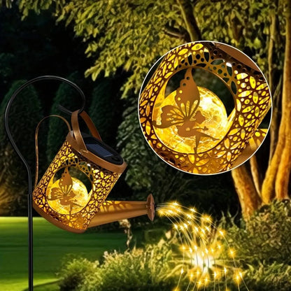 Solar Watering Can Light – Waterproof Metal Garden Lawn Decor