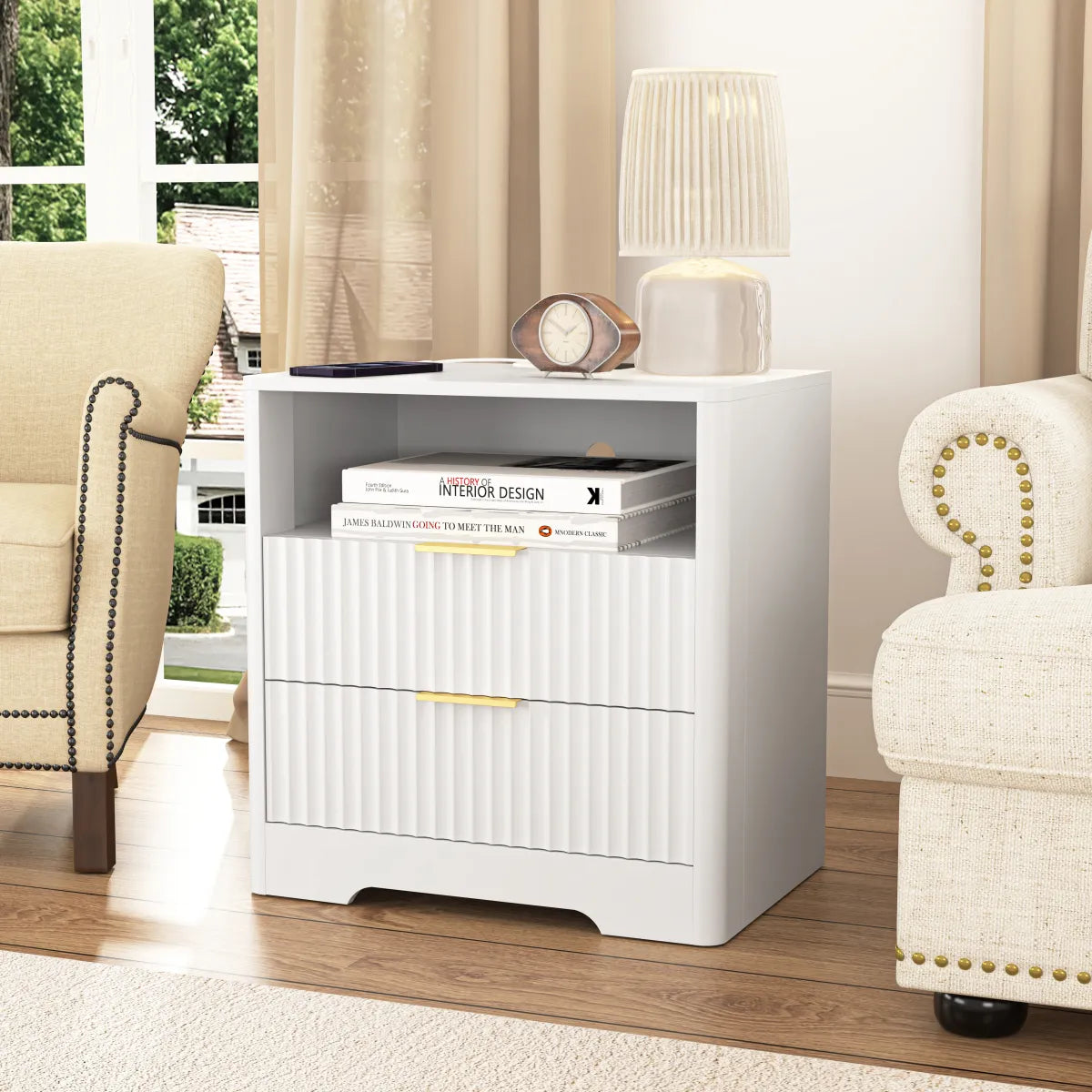 Smart Nightstand with Charging Station & Night Light – view 6