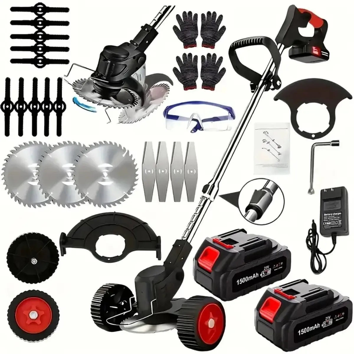 Cordless Weed Wacker – 2 Batteries Included