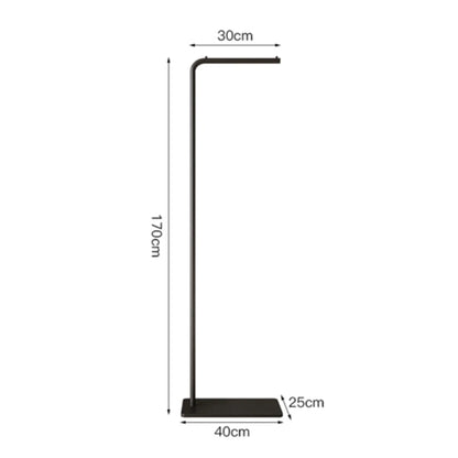 Freestanding Clothing Rack with Marble Base, Gold Metal