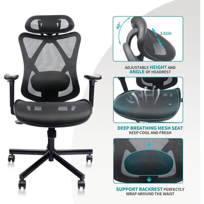 Ergonomic Mesh Office Chair detail