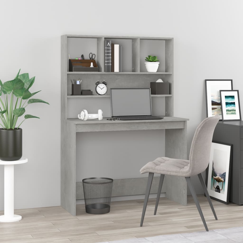 Tall desk with shelf, 102cm