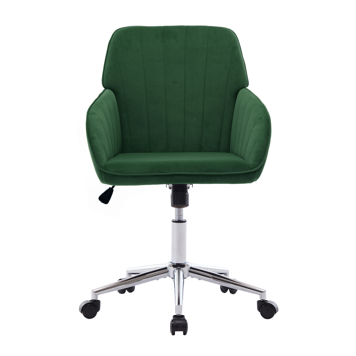 Velvet Swivel Office Chair, Green – alternate view 2