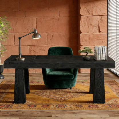 Executive writing desk, black