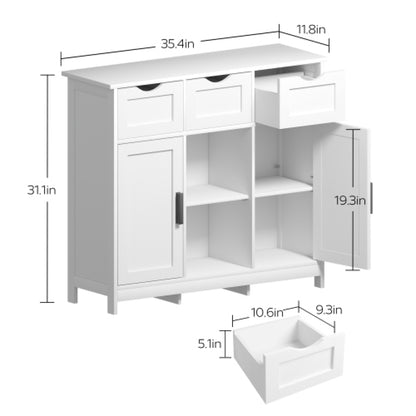 Wooden Storage Cabinet detail
