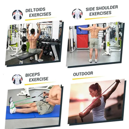 5-Piece Resistance Band Set – Exercise Bands for Strength & Stretching