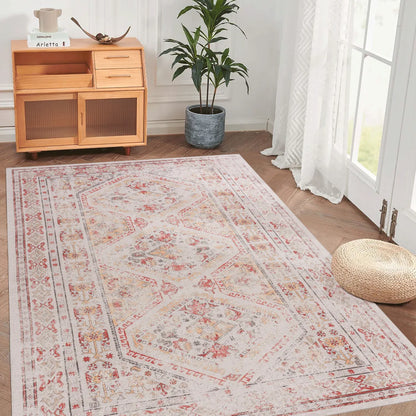 Washable Area Rug, Beige