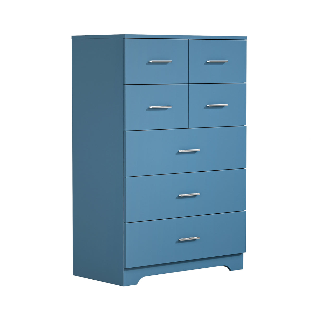 7-Drawer Storage Dresser with Outlet, Blue – alternate view 1