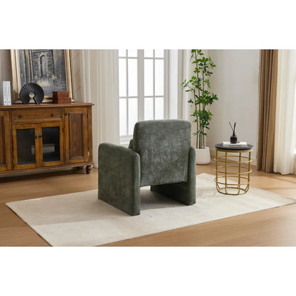 Modern Boucle Accent Chair – Contemporary Fabric Armchair