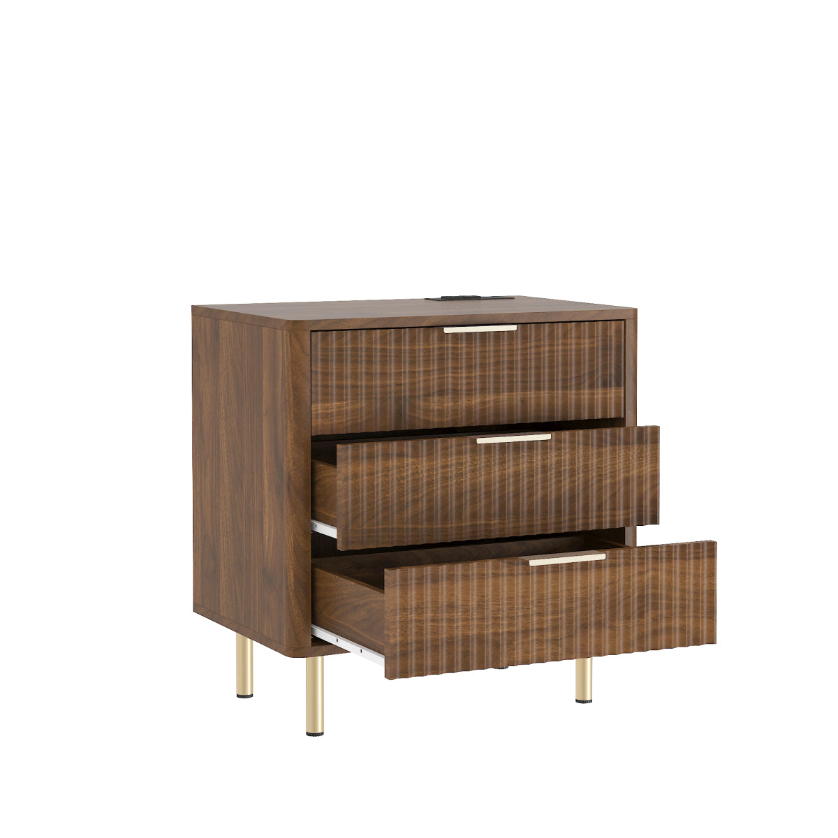 Nightstand open shelving