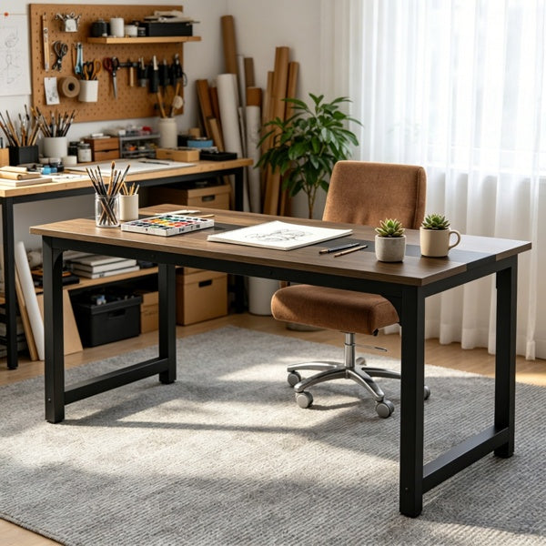 Modern clean-line computer desk