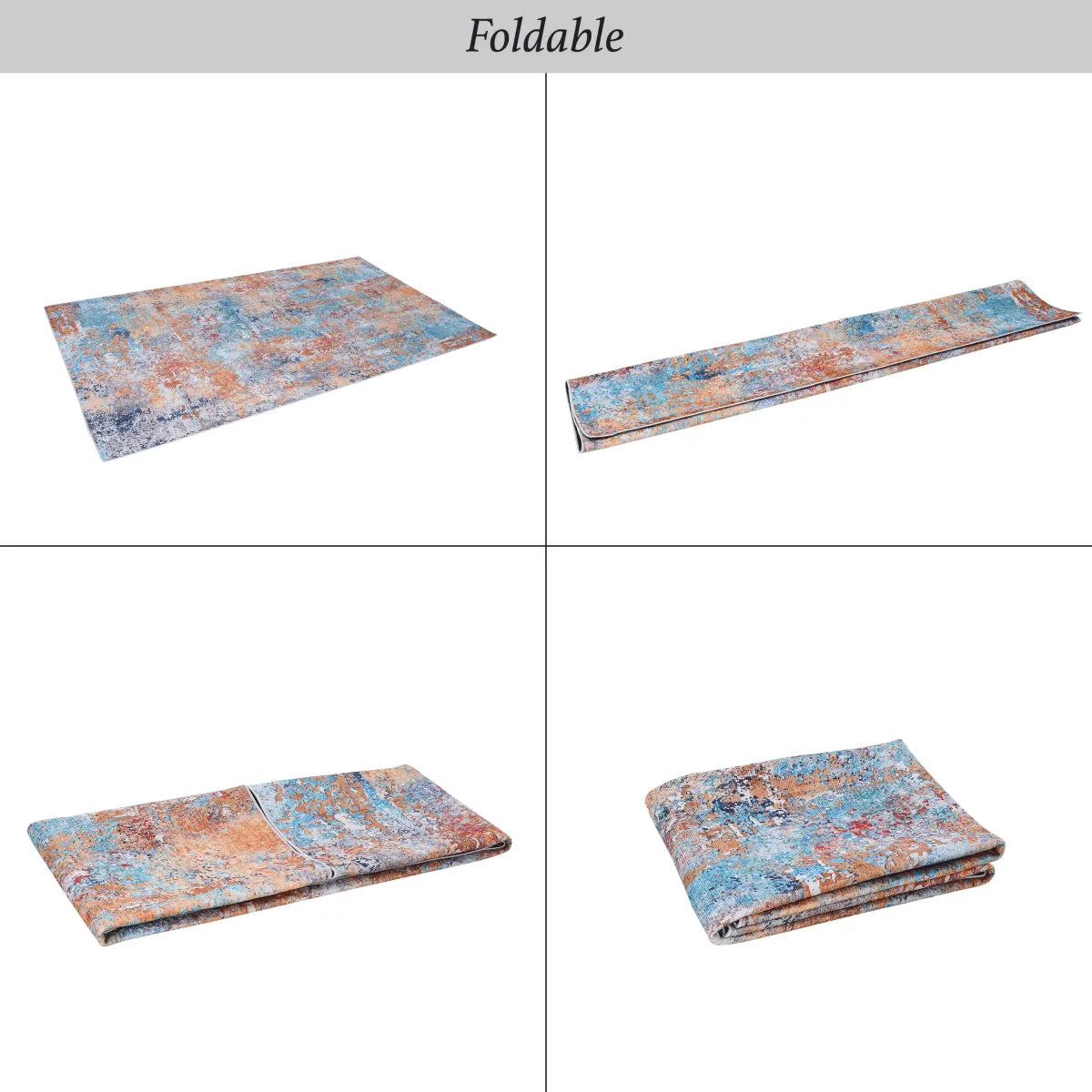 Washable Area Rug, Multi Pattern