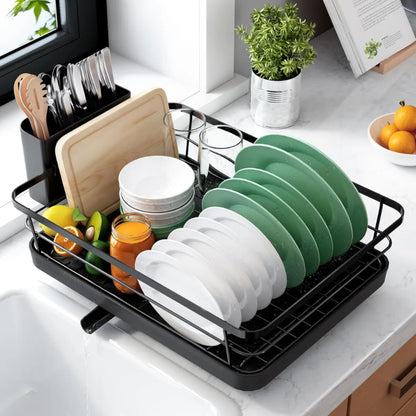 Dish Drying Rack for Kitchen Counter – Space-Saving Drainer Rack