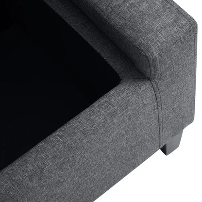 Linen Storage Ottoman Bench with Tufted Design – Upholstered Entryway and Bedroom Bench