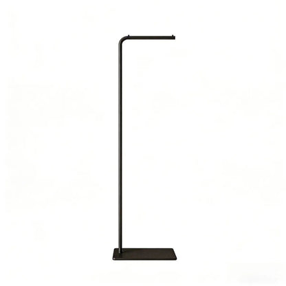 Freestanding Clothing Rack with Marble Base, Gold Metal