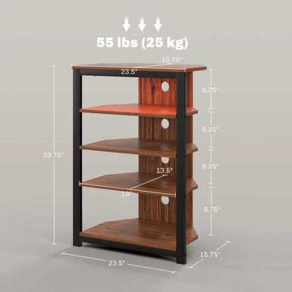 LED TV Stand Entertainment Center – Modern Media Console with Storage
