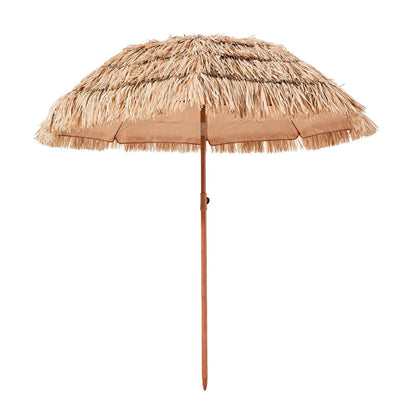 6 Ft Thatched Tiki Patio Umbrella – Poolside and Beach Shade