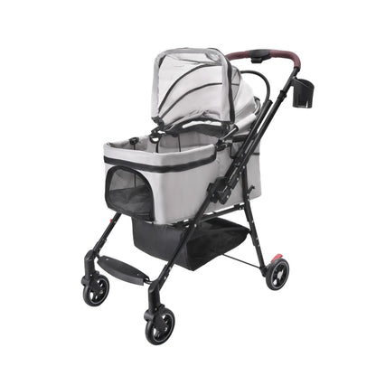 Foldable Pet Stroller for Small Dogs and Cats
