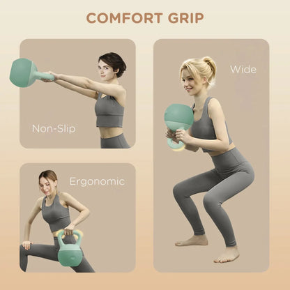 Soft Sand-Filled Kettlebell with Grip Handle for Full Body Workouts
