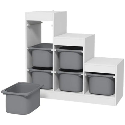 Large Toy Storage Organizer – Multi-Bin Playroom Shelving Unit