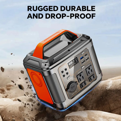 300W Portable Power Station with 60W Solar Panel