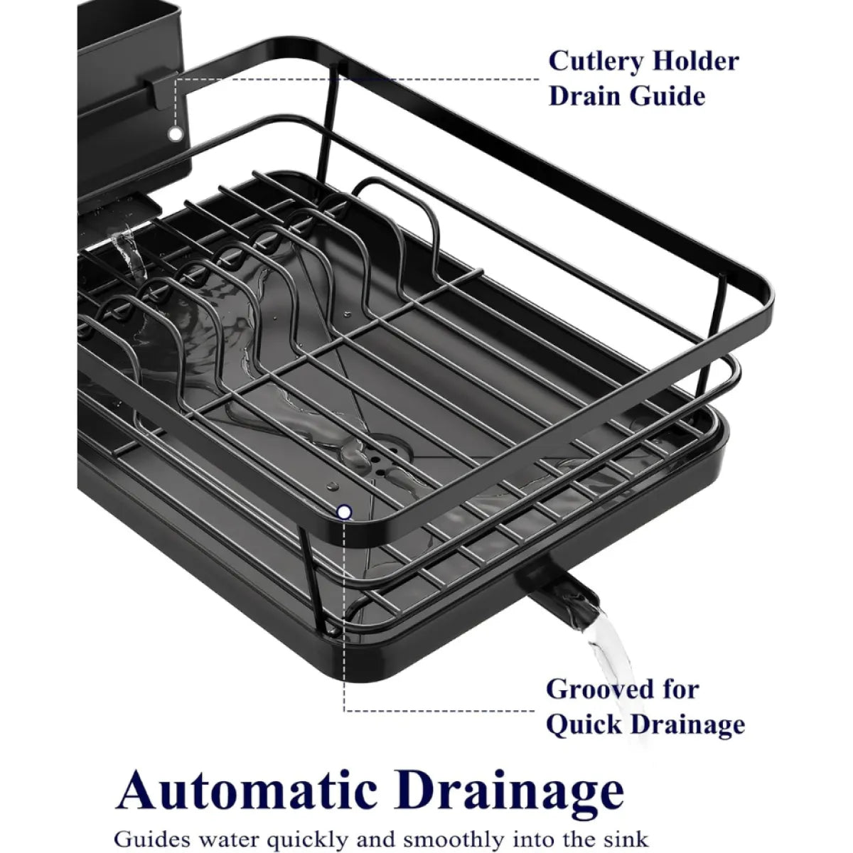 Dish Drying Rack for Kitchen Counter – Space-Saving Drainer Rack