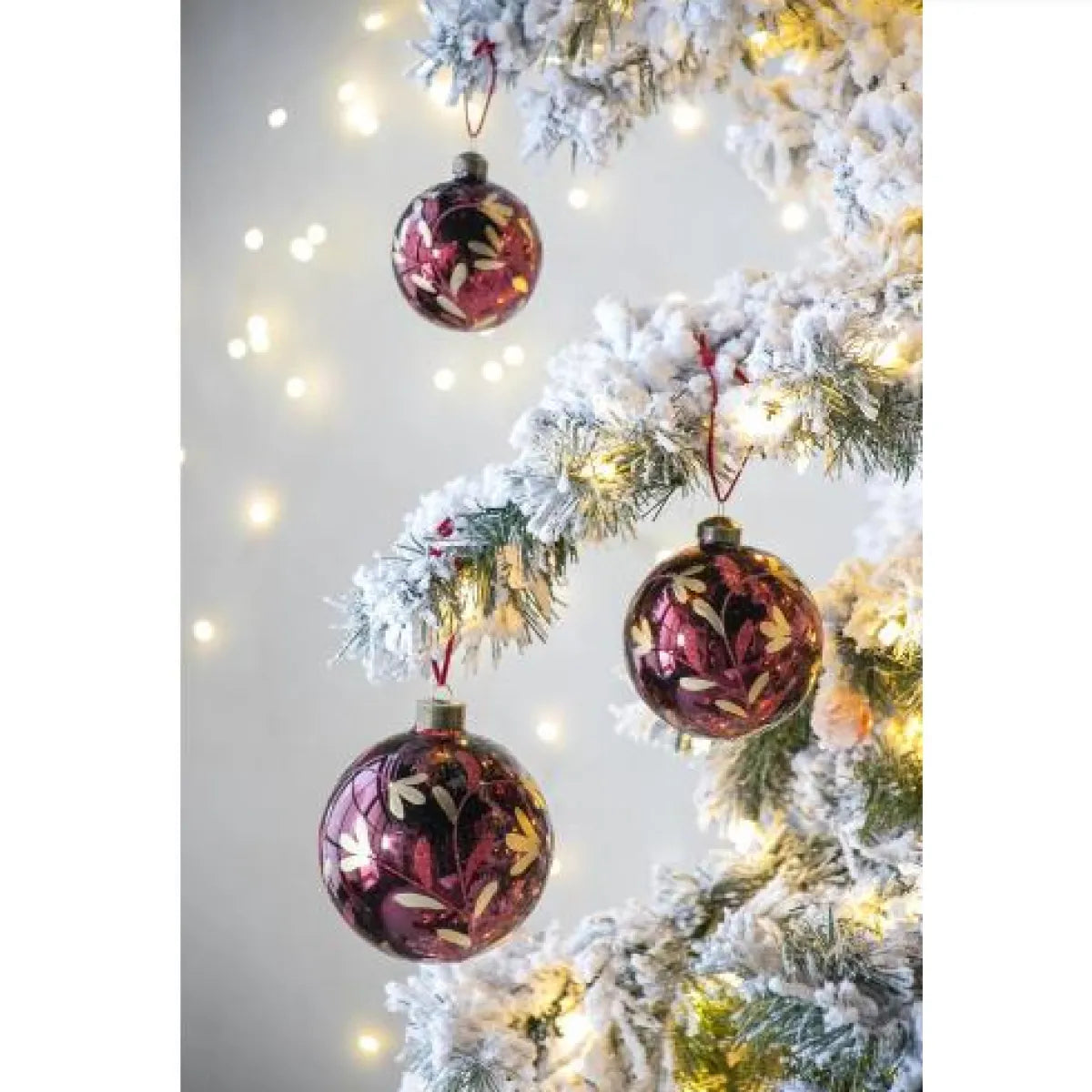 Glass Christmas Ball Ornaments, Decorative Hanging Tree Ornaments