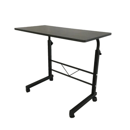 Rolling Sofa Side Tray Table – Height Adjustable C-Shape Snack Table
