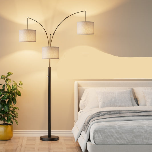 Three-Head Dimmable Floor Lamp