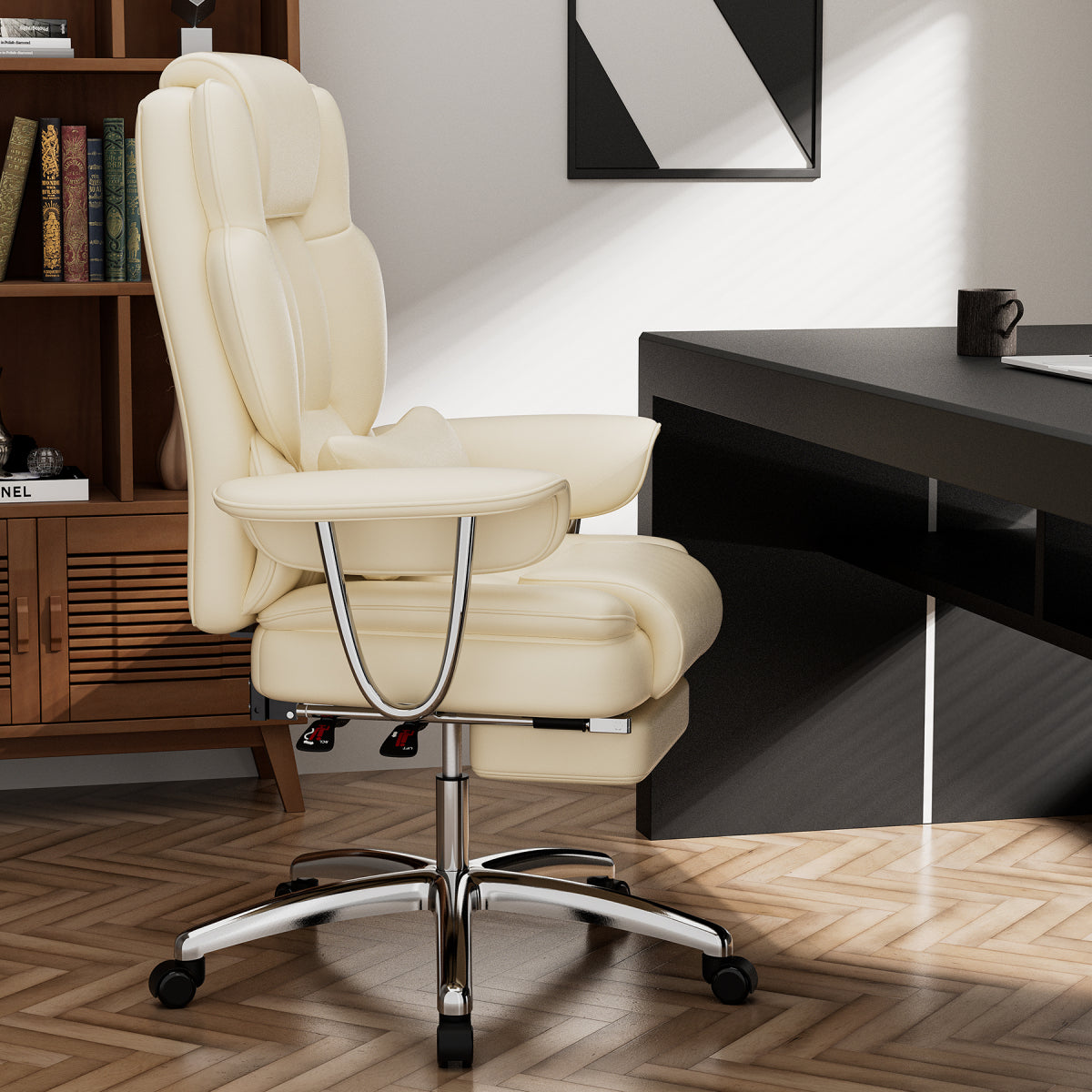 Reclining Big and Tall Office Chair side view