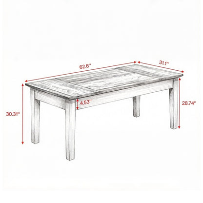 Sturdy MDF home office desk, natural wood