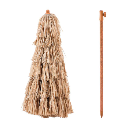 6 Ft Thatched Tiki Patio Umbrella – Poolside and Beach Shade