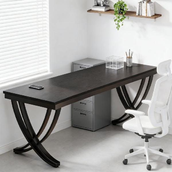 Wide workspace computer desk