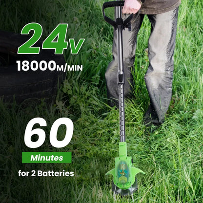 24V Cordless Grass Trimmer – Saw Blade