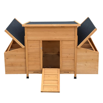 Chicken Coop with Nesting Box, Orange