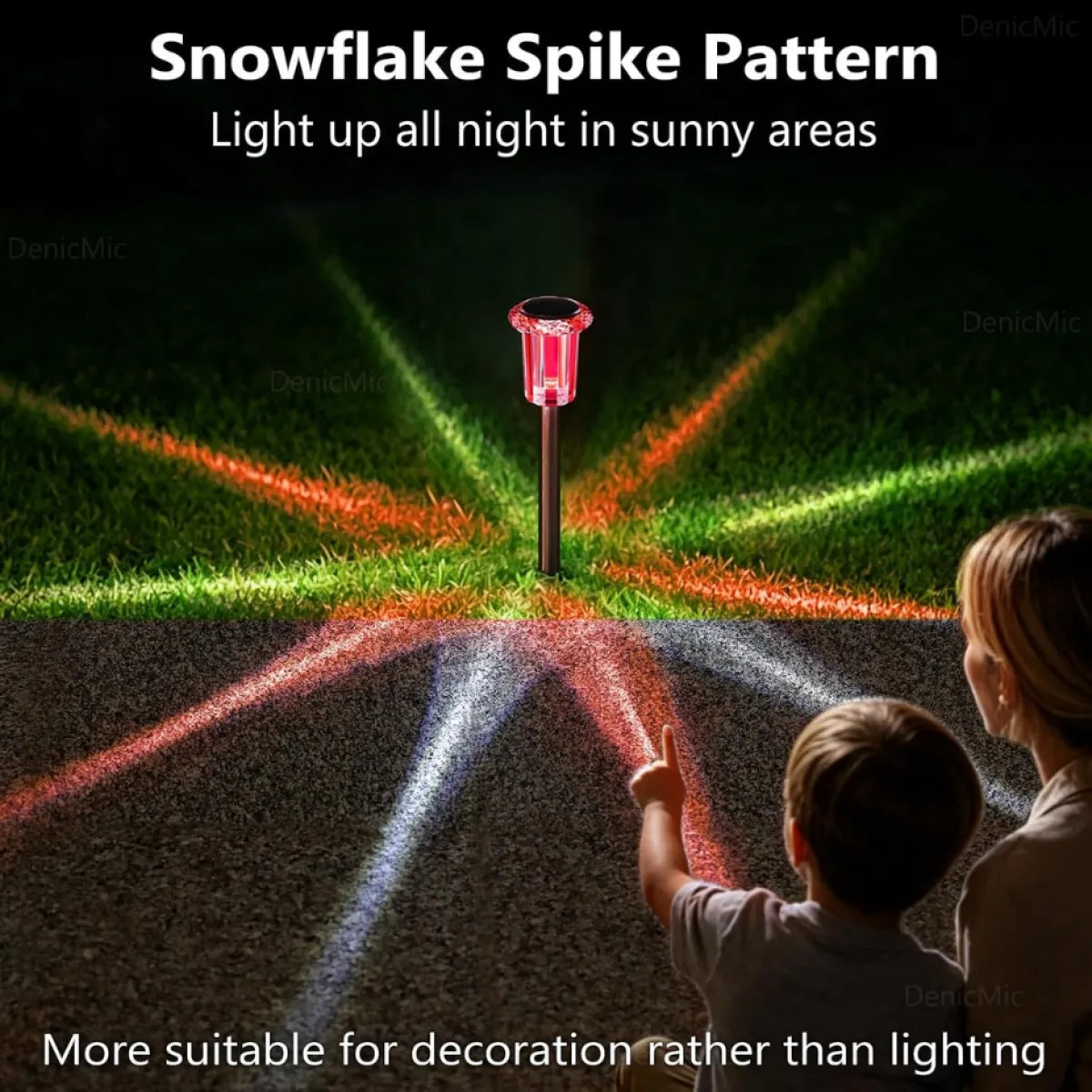 Solar Candy Cane Pathway Lights, 10 Pack